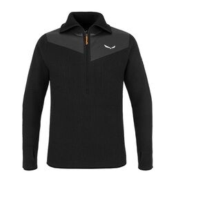 Men’s Salewa Size XL Sella AM Pullover Black Out 028271 Alpine Merino New